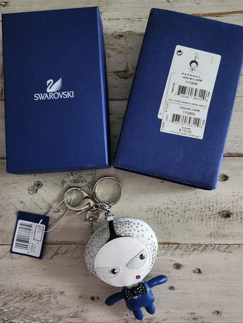 Swarovski Erika Crystal Bag Charm Keyring